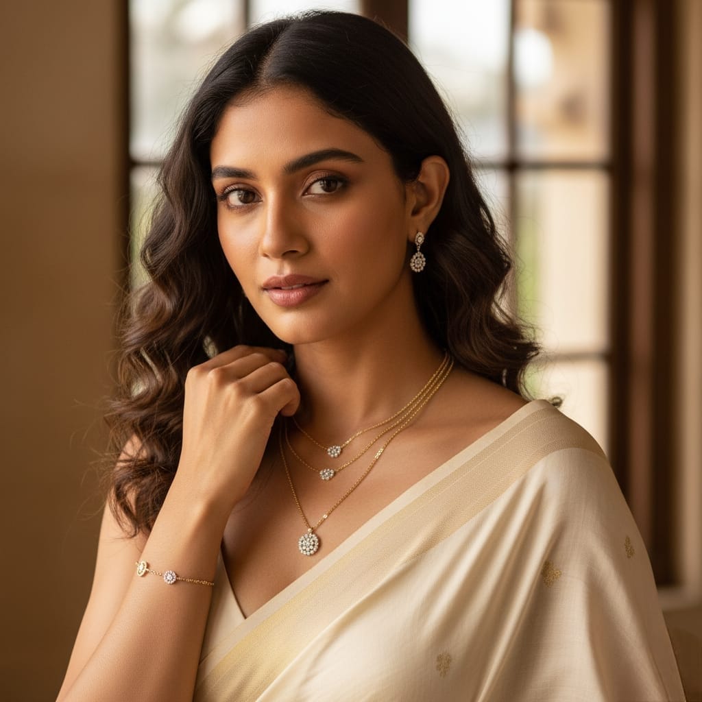 CZ Stone Chain Necklace