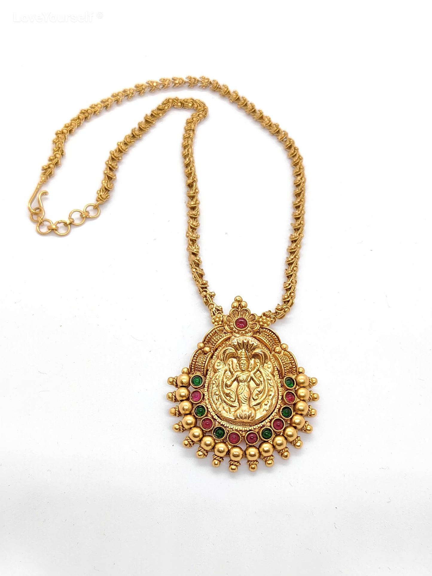 Laxmi Pendant Chain Necklace
